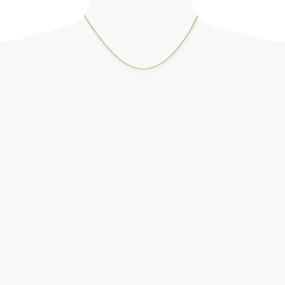 14K Yellow Gold .85mm Spiga Chain Necklace 14"-30" - Product Photo