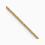 14K Yellow Gold .85mm Spiga Chain Necklace 14"-30" - Product Photo