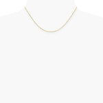 14K Yellow Gold 1.2mm Diamond-Cut Beaded Pendant Chain Necklace 14"-24" - Product Photo
