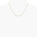 14K Yellow Gold 1.2mm Diamond-Cut Beaded Pendant Chain Necklace 14"-24" - Product Photo