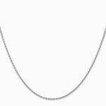 14K White Gold 1.5mm Parisian Wheat Chain Necklace 14"-30" - Product Photo