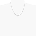 14K White Gold 1.5mm Parisian Wheat Chain Necklace 14"-30" - Product Photo