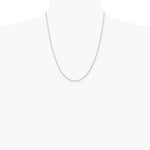 14K White Gold 1.5mm Parisian Wheat Chain Necklace 14"-30" - Product Photo