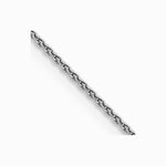 14K White Gold 1.5mm Parisian Wheat Chain Necklace 14"-30" - Product Photo