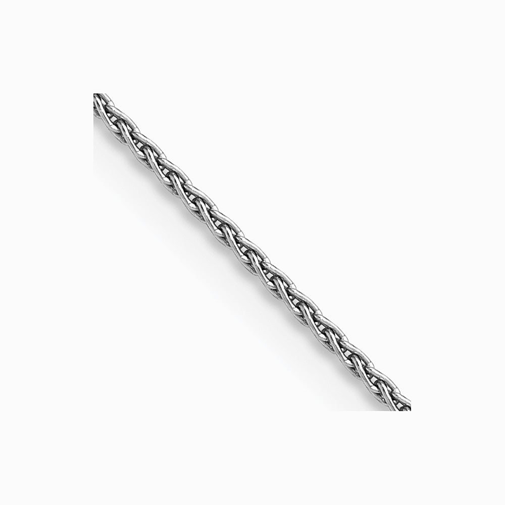 14K White Gold 1.5mm Parisian Wheat Chain Necklace 14"-30"