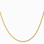 14K Yellow Gold 1.75 mm Parisian Wheat Chain Necklace 14"-30" - Product Photo