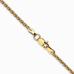 14K Yellow Gold 1.75 mm Parisian Wheat Chain Necklace 14"-30" - Product Photo