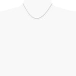 14K White Gold 1.4mm Diamond-Cut Parisian Wheat Chain Necklace 16"-30" - Product Photo
