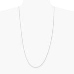 14K White Gold 1.4mm Diamond-Cut Parisian Wheat Chain Necklace 16"-30" - Product Photo