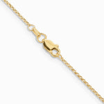 14K Yellow Gold 1.15mm Rolo Pendant Chain Necklace 16"-24" - Product Photo