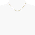 14K Yellow Gold 1.15mm Rolo Pendant Chain Necklace 16"-24" - Product Photo