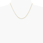 14K Yellow Gold 1.15mm Rolo Pendant Chain Necklace 16"-24" - Product Photo