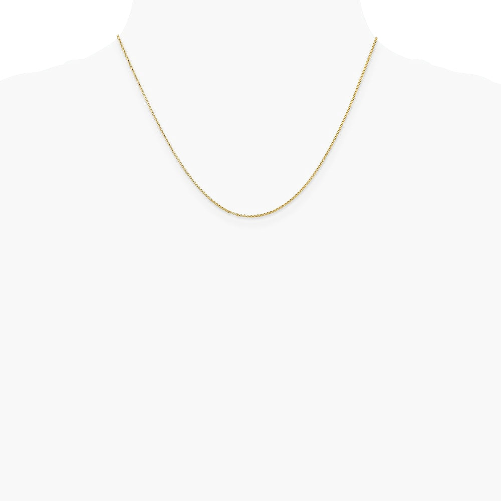 14K Yellow Gold 1.15mm Rolo Pendant Chain Necklace 16"-24" - Product Photo
