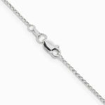 14K White Gold 1.15mm Rolo Pendant Chain Necklace 16"-24" - Product Photo