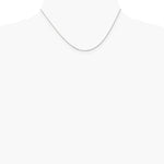 14K White Gold 1.15mm Rolo Pendant Chain Necklace 16"-24" - Product Photo