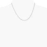 14K White Gold 1.15mm Rolo Pendant Chain Necklace 16"-24" - Product Photo
