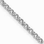 14K White Gold 1.55mm Rolo Pendant Chain Necklace 16"-24" - Product Photo
