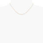 14K Rose Gold .5mm Baby Rope Chain Necklace 16"-24" - Product Photo