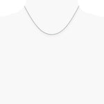 14K White Gold 1.4mm Forzantine Cable Chain Necklace 16"-24" - Product Photo