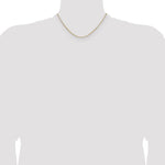 14k 2.1mm Solid Beveled Paperclip Chain - Product Photo