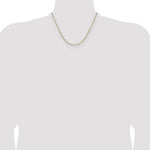 14k 2.1mm Solid Beveled Paperclip Chain - Product Photo