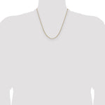 14k 2.1mm Solid Beveled Paperclip Chain - Product Photo