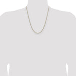 14k 2.1mm Solid Beveled Paperclip Chain - Product Photo