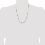 14k 2.1mm Solid Beveled Paperclip Chain - Product Photo