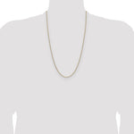14k 2.1mm Solid Beveled Paperclip Chain - Product Photo