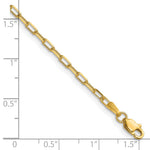 14k 2.1mm Solid Beveled Paperclip Chain - Product Photo