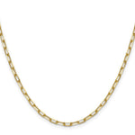 14k 3.0mm Solid Beveled Paperclip Chain - Product Photo