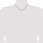 14k 3.0mm Solid Beveled Paperclip Chain - Product Photo