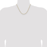14k 3.0mm Solid Beveled Paperclip Chain - Product Photo