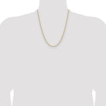 14k 3.0mm Solid Beveled Paperclip Chain - Product Photo