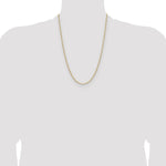 14k 3.0mm Solid Beveled Paperclip Chain - Product Photo