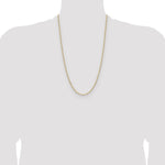 14k 3.0mm Solid Beveled Paperclip Chain - Product Photo