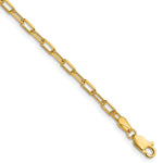 14k 3.0mm Solid Beveled Paperclip Chain - Product Photo
