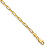 14k 3.0mm Solid Beveled Paperclip Chain - Product Photo