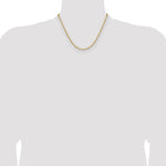14k 3.5mm Solid Beveled Paperclip Chain - Product Photo
