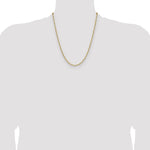 14k 3.5mm Solid Beveled Paperclip Chain - Product Photo