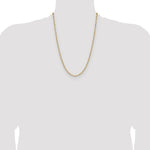 14k 3.5mm Solid Beveled Paperclip Chain - Product Photo