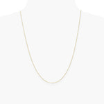 14K Yellow Gold .8mm D/C Cable with Spring Ring Clasp Chain Necklace 14"-24" - Product Photo
