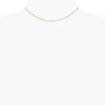 14K Yellow Gold .8mm Diamond-Cut Cable with Lobster Clasp Chain Necklace 14"-30" - Product Photo