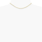 14K Yellow Gold 1.5mm Lightweight Flat Anchor Link Pendant Chain Necklace - Product Photo