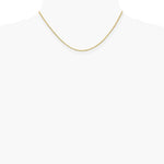 14K Yellow Gold 1.5mm Lightweight Flat Anchor Link Pendant Chain Necklace - Product Photo