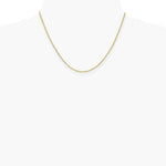 14K Yellow Gold 1.5mm Lightweight Flat Anchor Link Pendant Chain Necklace - Product Photo