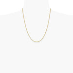 14K Yellow Gold 1.5mm Lightweight Flat Anchor Link Pendant Chain Necklace - Product Photo