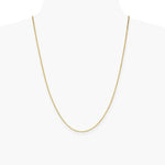 14K Yellow Gold 1.5mm Lightweight Flat Anchor Link Pendant Chain Necklace - Product Photo