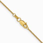 14K Yellow Gold 1mm Round Open Link Cable Chain Necklace 14"-30" - Product Photo