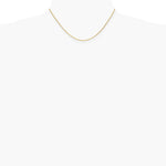 14K Yellow Gold 1mm Round Open Link Cable Chain Necklace 14"-30" - Product Photo